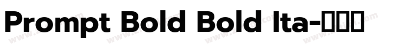 Prompt Bold Bold Ita字体转换